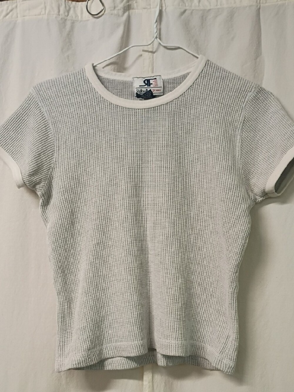 Rafaella Light Gray Short Sleeve Top
